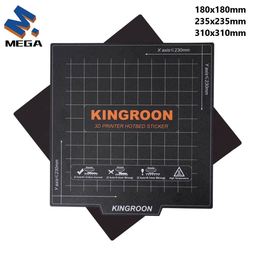 Creality Printer K1 - KINGROON Elastyczna Magnetyczna Podkładka Grzewcza 180x180/235x235mm